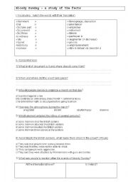 English Worksheet: Bloody Sunday Written Comprehension