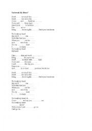 English Worksheet: Unbreak my heart