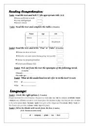 full term test 3 for 8th form