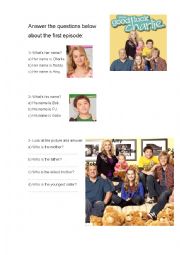 English Worksheet: Talking about family - Good luck, Charlie