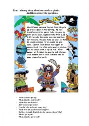 English Worksheet: The second part in addition to Talk Like A Pirate Day lesson plan.Good luck! 