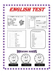 English Worksheet: English Test