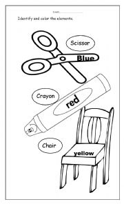 English Worksheet: classroom