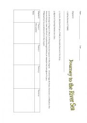 English Worksheet: Journey to the River Sea - Themes