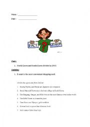 English Worksheet: Facts and Opinion Work Sheet