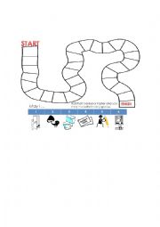 English Worksheet: May I Board Game