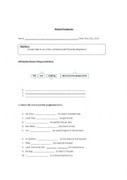 English Worksheet: Present Progressive