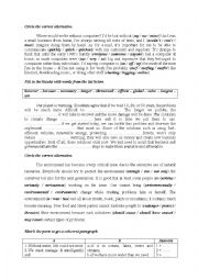 English Worksheet: third full term test for 2nd form