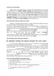 English Worksheet: third full term test for 2nd form Part 4
