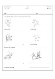English Worksheet: Present continuous - Wh-questions