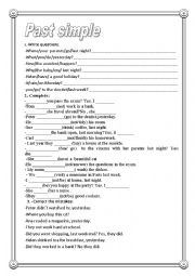 English Worksheet: Past simple