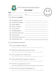 English Worksheet: MAMM Practice