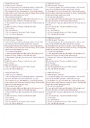 English Worksheet: Dialogue About pets