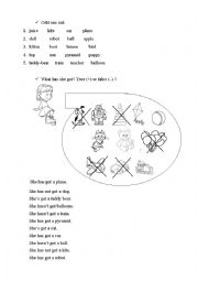 English Worksheet: Toys