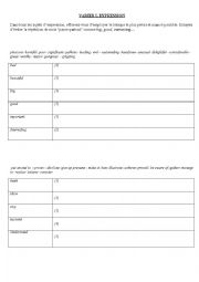 English Worksheet: Improve your written expression