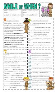 English Worksheet: past continuous -part 3 