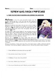 QUIZ: POP STARS