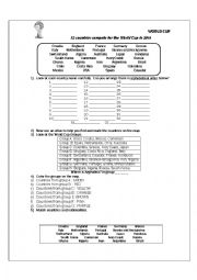 English Worksheet: 2014 WORLD CUP