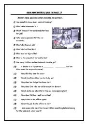 Film : Erin Brockovich quiz on part 1