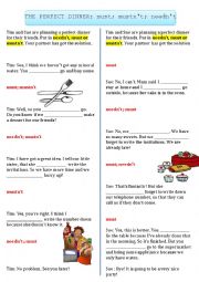 English Worksheet: must, mustnt, neednt tandem sheet 