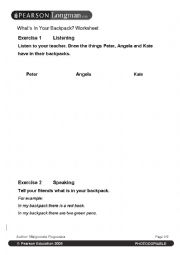 English Worksheet: backpackers 