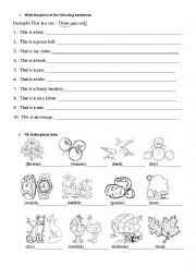English Worksheet: Plural form