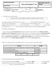 review and consolidation For 9th forms 3rd term