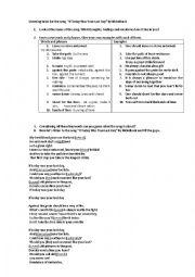 English Worksheet: Listening tasks for the song  If Today Was Your Last Day by Nickelback