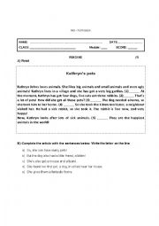 English Worksheet: Test with key on Comparatives and Superlatives