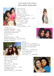 English Worksheet:  Demi&Selena