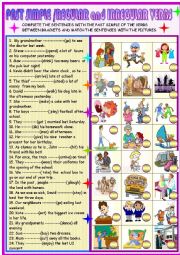 English Worksheet: Past simple regular and irregular verbs 