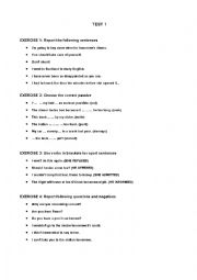 English Worksheet: grammar test
