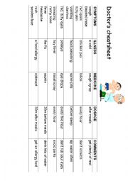 English Worksheet: doctors sheet