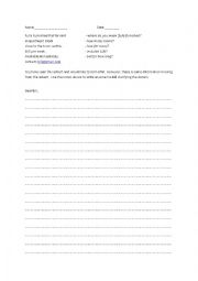 English Worksheet: Transactional Letter 