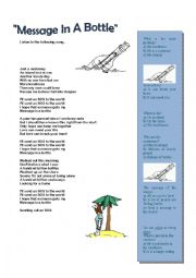 English Worksheet: Send an S.O.S.- Police song