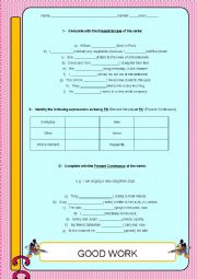 Present tenses- revisions