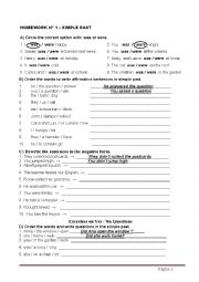 English Worksheet: Past simple Exercises