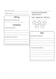 English Worksheet: Book report