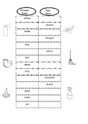 English Worksheet: Cleaning Verbs