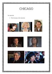 English Worksheet: Chicago - the film