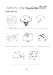 English Worksheet: The Weather