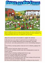 English Worksheet: Down on the Farm