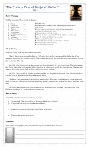 English Worksheet: Movie- The Curious Case of Benjamin Button