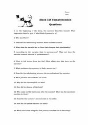 Black Cat Comprehension Questions 