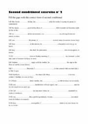 English Worksheet: Second conditional Exercise n2