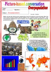 Picture based conversation.  Overpopulation. (Debating) 20/