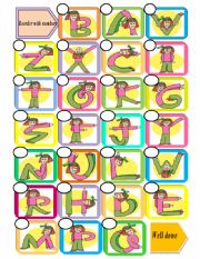 English Worksheet: the alphabet with loula
