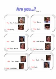 English Worksheet: Are you...? Friends - part 3/3