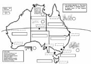 English Worksheet: AUSTRALIA MAP