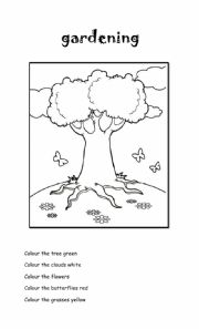 English Worksheet: gardening